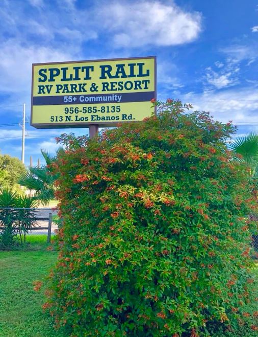 Split Rail RV Park & Resort - Front Entrance Sign